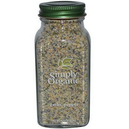 Simply Organic, Garlic Pepper 106g