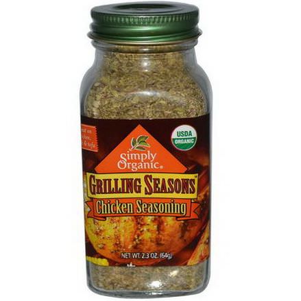 Simply Organic, Grilling Seasons, Chicken Seasoning 64g