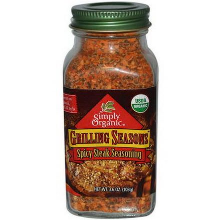 Simply Organic, Grilling Seasons, Spicy Steak Seasoning 103g
