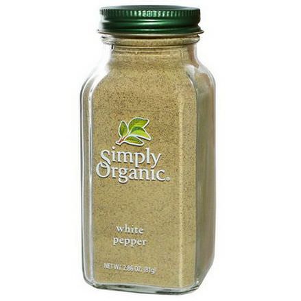 Simply Organic, White Pepper 81g