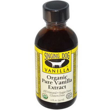 Singing Dog Vanilla, Organic Pure Vanilla Extract, Farm Grown 59ml