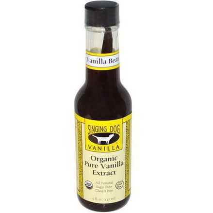 Singing Dog Vanilla, Organic Pure Vanilla Extract, Farm Grown 147ml