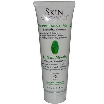Skin By Ann Webb, Skin Organics, Hydrating Cleanser, Peppermint Milk 118ml