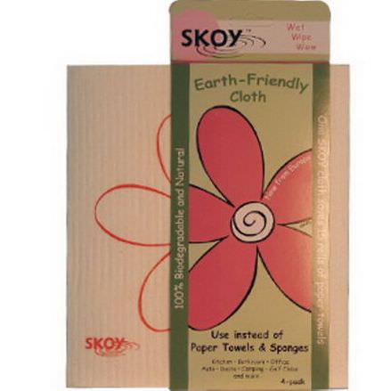 Skoy Enterprises, Earth-Friendly Cloth, White, 4-Pack