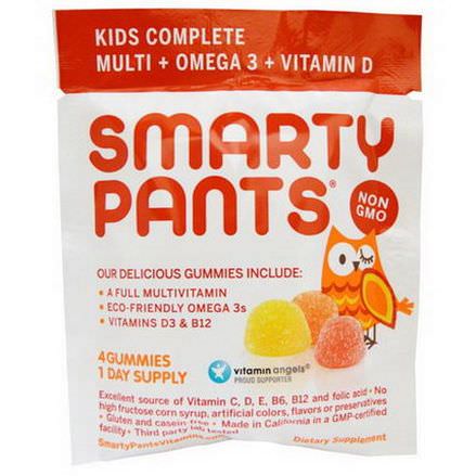 SmartyPants, Kids Complete, 15 Packs, 4 Gummies Per Pack