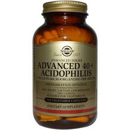 Solgar, Advanced 40+ Acidophilus, 120 Veggie Caps