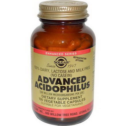 Solgar, Advanced Acidophilus, 100 Veggie Caps