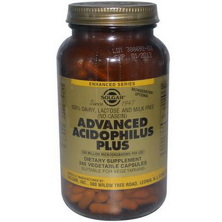 Solgar, Advanced Acidophilus Plus, 240 Veggie Caps