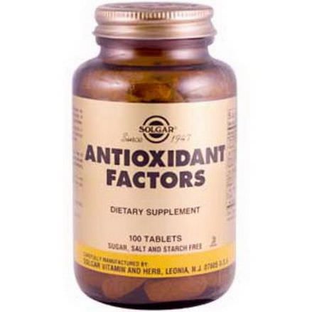 Solgar, Antioxidant Factors, 100 Tablets