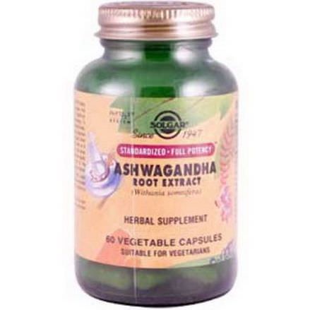 Solgar, Ashwagandha Root Extract, 60 Veggie Caps