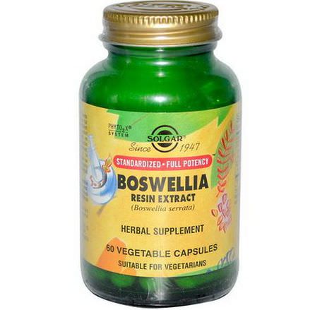 Solgar, Boswellia Resin Extract, 60 Veggie Caps