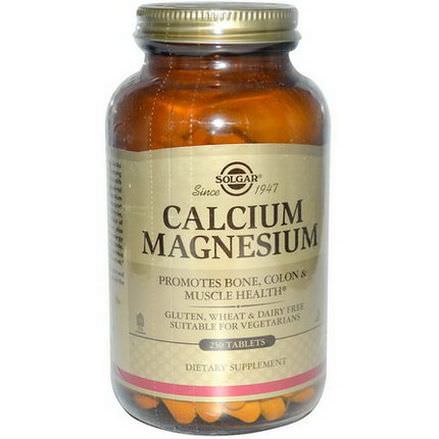 Solgar, Calcium Magnesium, 250 Tablets
