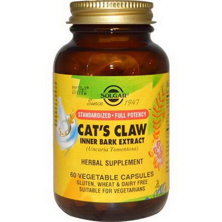Solgar, Cat's Claw, Inner Bark Extract, 60 Veggie Caps