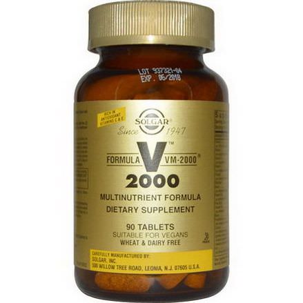 Solgar, Formula VM-2000, Multinutrient Formula, 90 Tablets