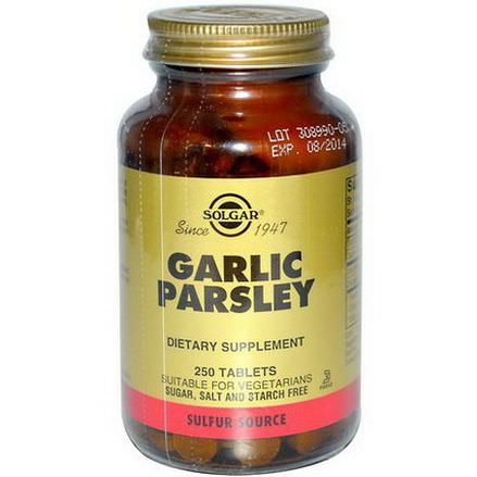 Solgar, Garlic Parsley, 250 Tablets