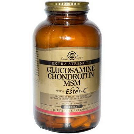 Solgar, Glucosamine Chondroitin MSM With Ester-C, 180 Tablets