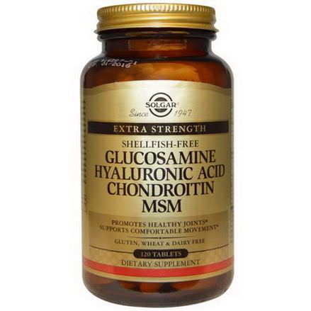 Solgar, Glucosamine Hyaluronic Acid Chondroitin MSM, 120 Tablets