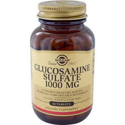 Solgar, Glucosamine Sulfate, 1000mg, 60 Tablets
