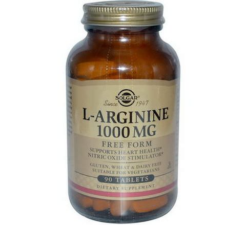 Solgar, L-Arginine, 1000mg, 90 Tablets