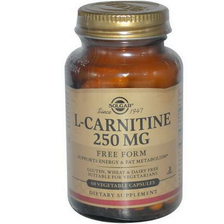 Solgar, L-Carnitine, 250mg, 60 Veggie Caps