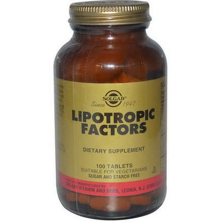Solgar, Lipotropic Factors, 100 Tablets