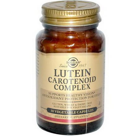Solgar, Lutein Carotenoid Complex, 30 Veggie Caps