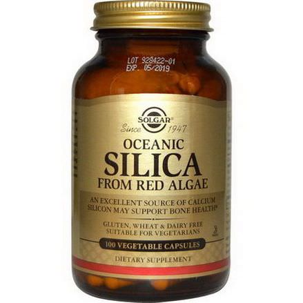 Solgar, Oceanic Silica, From Red Algae, 100 Veggie Caps