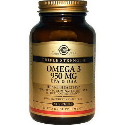 Solgar, Omega-3 EPA&DHA, 950mg, 50 Softgels