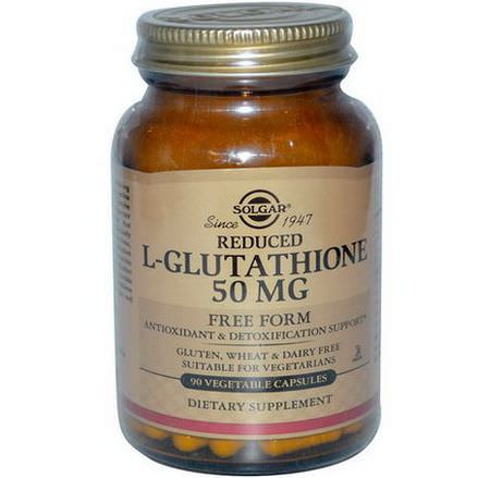 Solgar, Reduced L-Glutathione, Free Form, 50mg, 90 Veggie Caps