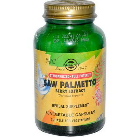 Solgar, Saw Palmetto Berry Extract, 60 Veggie Caps