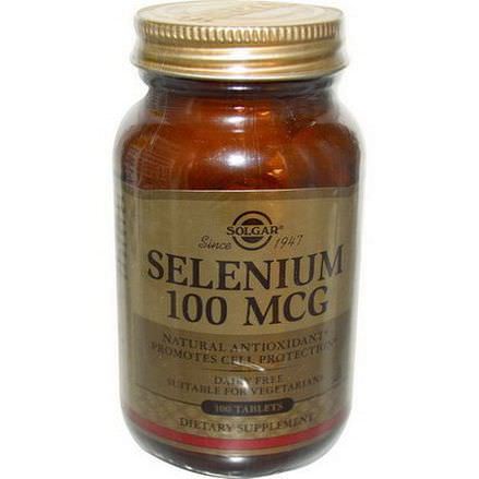 Solgar, Selenium, 100mcg, 100 Tablets