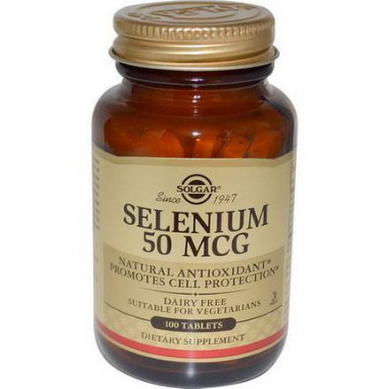 Solgar, Selenium, 50mcg, 100 Tablets
