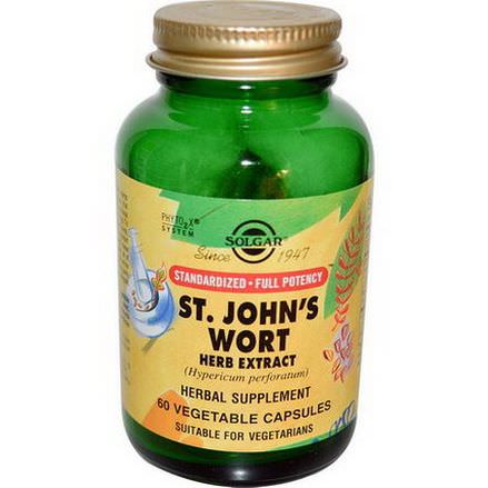 Solgar, St John's Wort Herb Extract, 60 Veggie Caps