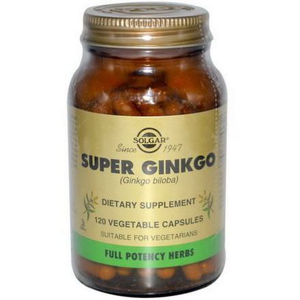 Solgar, Super Ginkgo, 120 Veggie Caps