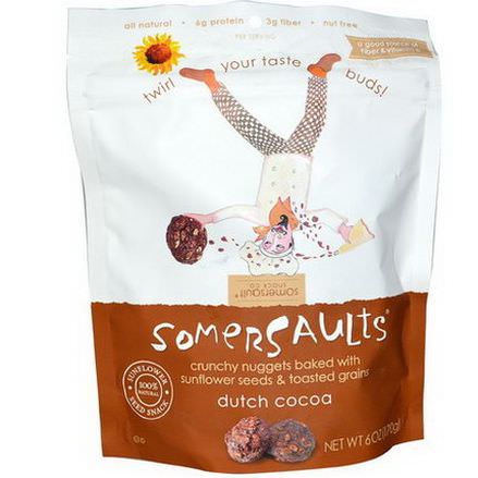 Somersaults, Sunflower Seed Snack, Dutch Cocoa 170g