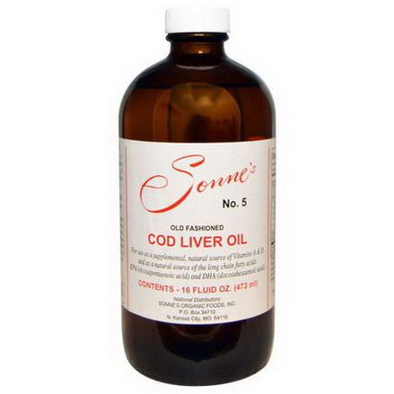 Sonne's, No. 5, Old Fashioned Cod Liver Oil 473ml