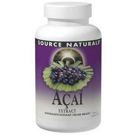 Source Naturals, Acai Extract, 500mg, 120 Capsules