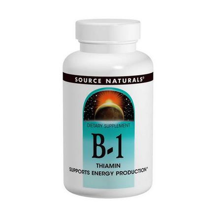 Source Naturals, B-1, Thiamin, 100mg, 100 Tablets