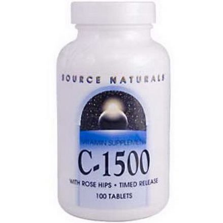 Source Naturals, C-1500, 100 Tablets