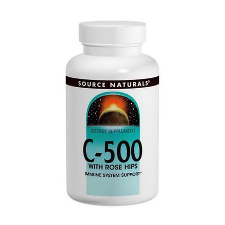 Source Naturals, C-500, with Rose Hips, 250 Tablets