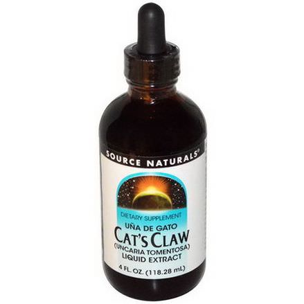 Source Naturals, Cat's Claw, Liquid Extract 118.28ml