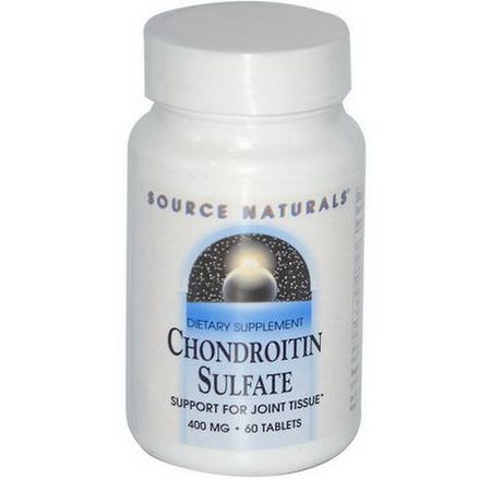 Source Naturals, Chondroitin Sulfate, 400mg, 60 Tablets
