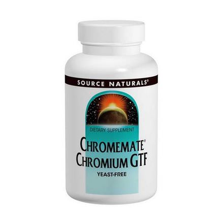 Source Naturals, Chromemate Chromium GTF, 200mcg, 240 Tablets
