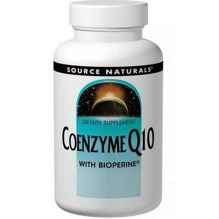 Source Naturals, Coenzyme Q10, with Bioperine, 100mg, 60 Softgels