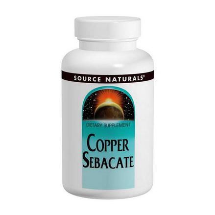 Source Naturals, Copper Sebacate, 22mg, 120 Tablets