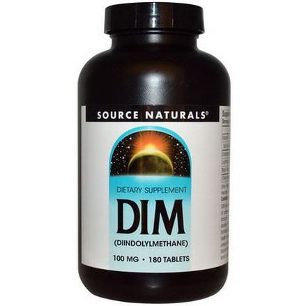 Source Naturals Diindolylmethane, 100mg, 180 Tablets