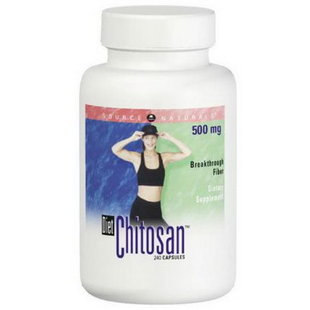 Source Naturals, Diet Chitosan, 500mg, 240 Capsules