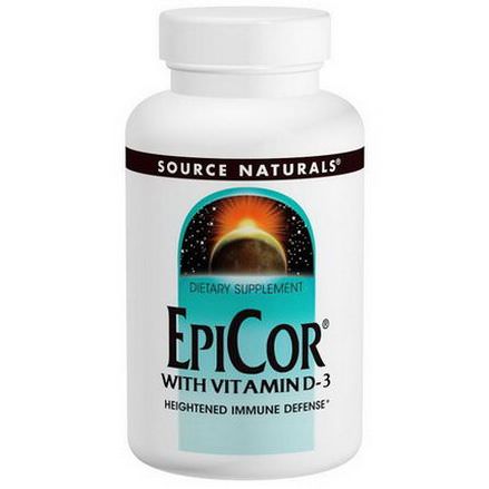 Source Naturals, EpiCor with Vitamin D-3, 500mg, 30 Capsules