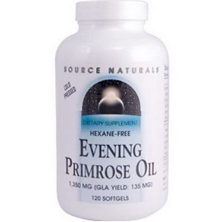 Source Naturals, Evening Primrose Oil, 1350mg, 120 Softgels