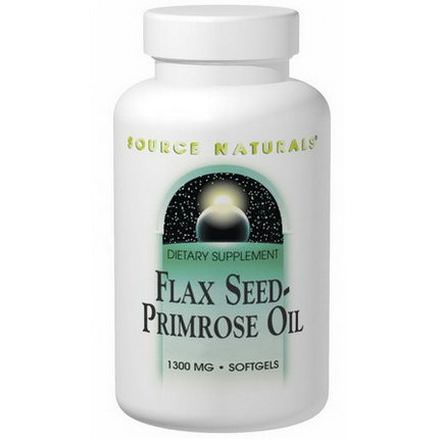 Source Naturals, Flax Seed-Primrose Oil, 1,300mg, 180 Softgels